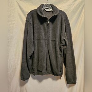 Columbia Sportswear Co. Charcoal Grey, Full Zip Fleece Jacket,  Men's Size Large